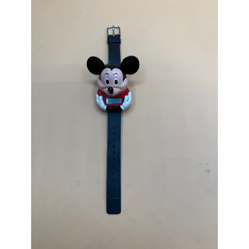 Vtg Sounds Fun Inc Mickey Mouse Talking Time 3D Kids 1990 Watch untested